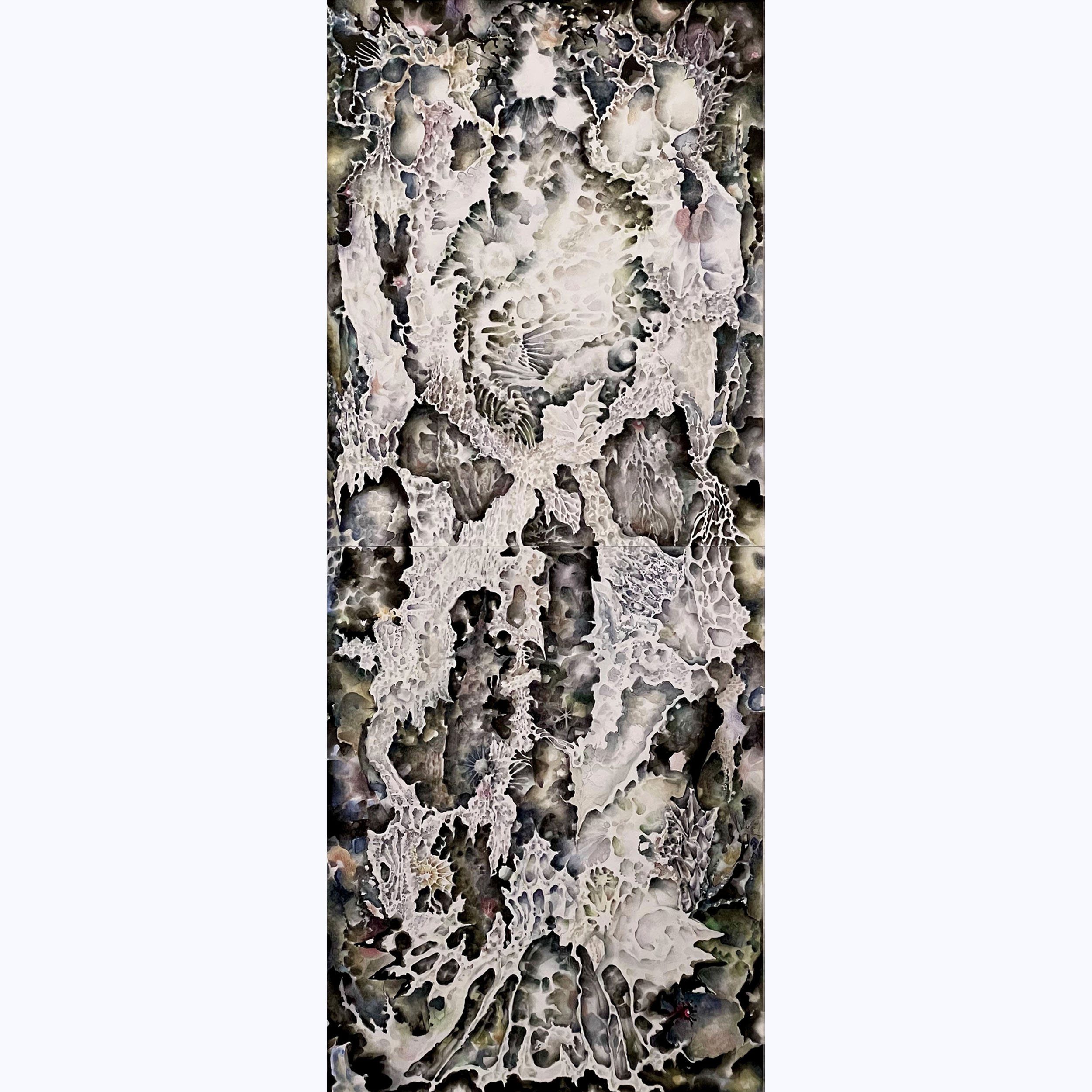 a vertical watercolor painting.